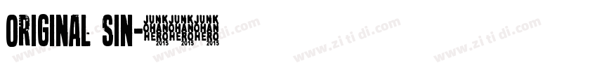 original sin字体转换